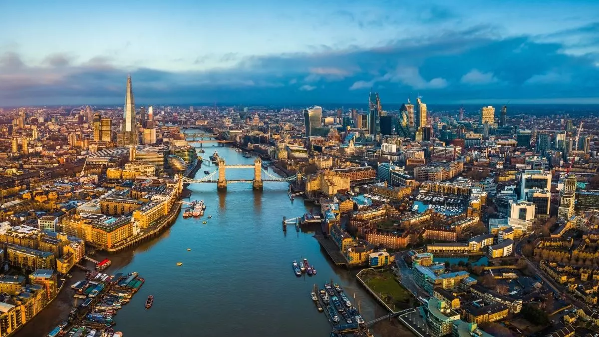 London Skyline and river Thames