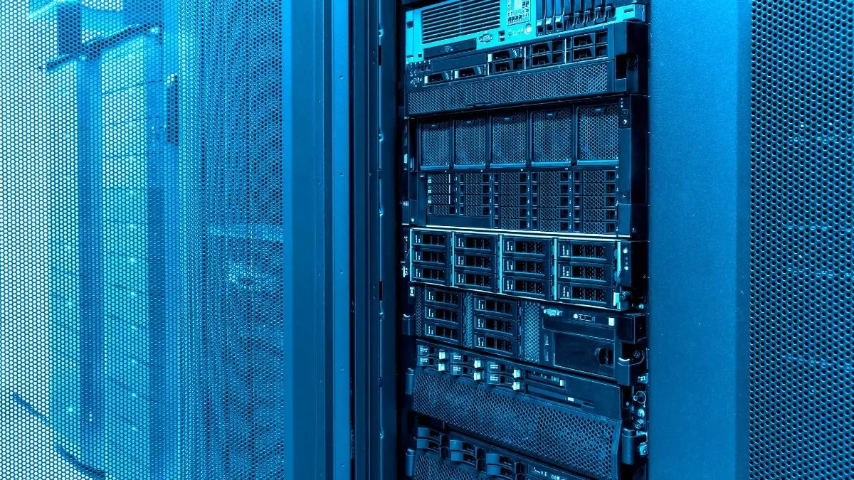 blue computer servers